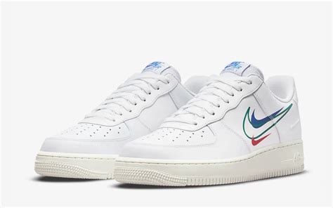 nike air force 1 wit rood blauw|air force 1 schoenen.